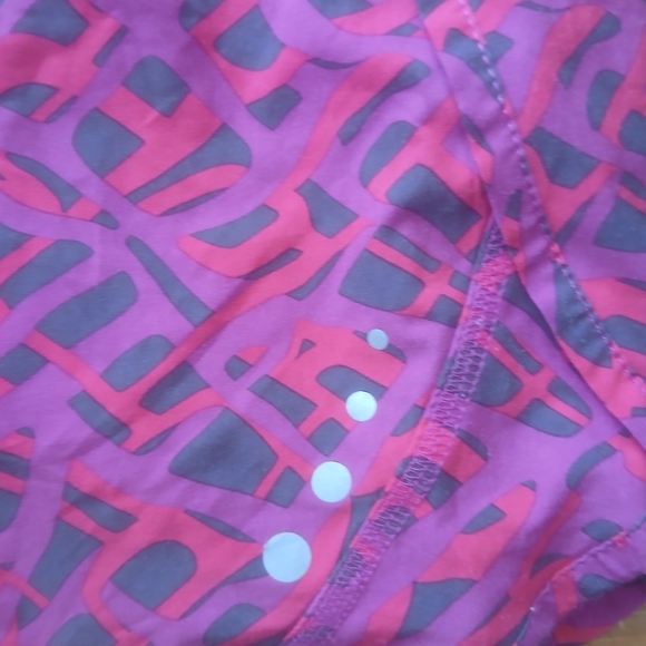 L.L.Bean Pink and Purple Patterned Skirt Sz M - Picture 2 of 7